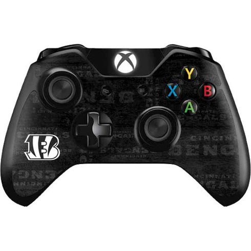 NFL Cincinnati Bengals Black & White Xbox One Controller Skin