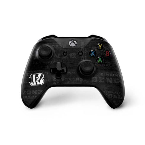 NFL Cincinnati Bengals Black & White Xbox One X Bundle Skin