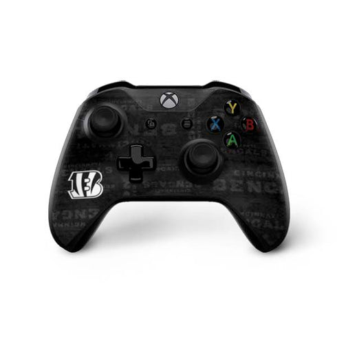 NFL Cincinnati Bengals Black & White Xbox One X Controller Skin