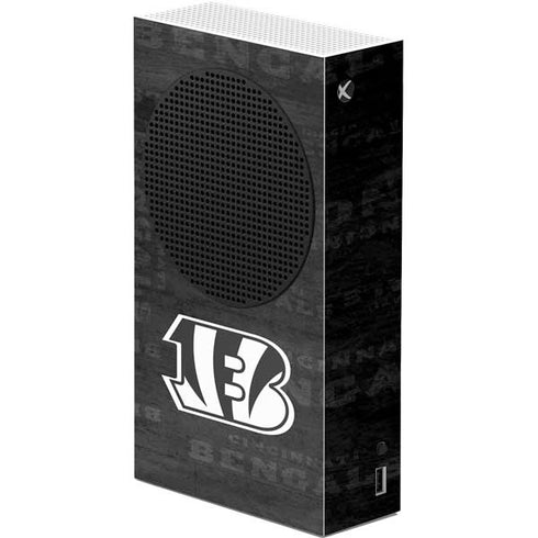 NFL Cincinnati Bengals Black & White Xbox Series S Console Skin