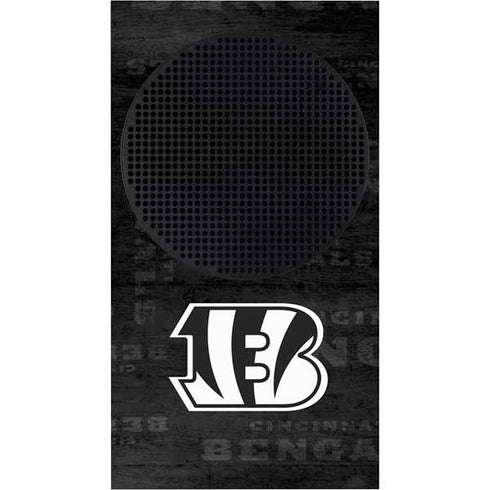 NFL Cincinnati Bengals Black & White Xbox Series S Console Skin