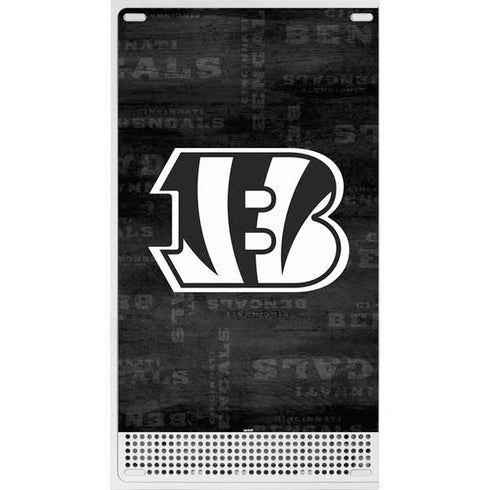 NFL Cincinnati Bengals Black & White Xbox Series S Console Skin