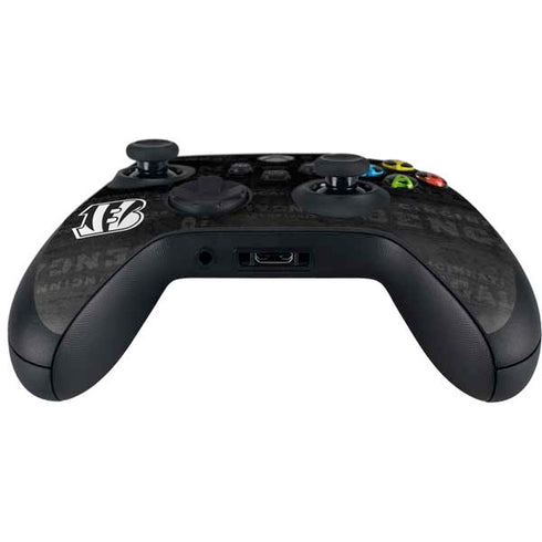 NFL Cincinnati Bengals Black & White Xbox Series X Controller Skin