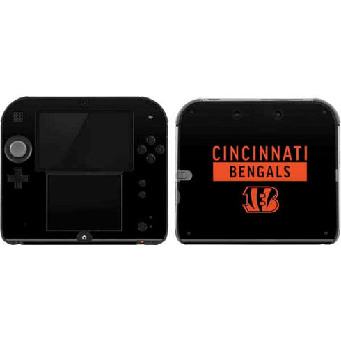 NFL Cincinnati Bengals Black Performance Series Nintendo 2DS Skin