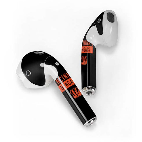 NFL Cincinnati Bengals Black Performance Series Apple AirPods Skin