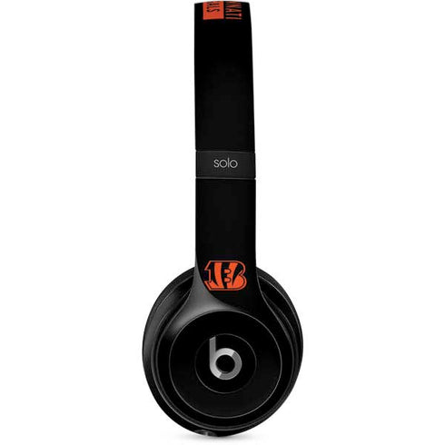 NFL Cincinnati Bengals Black Performance Series Beats Solo 2 Wired Skin