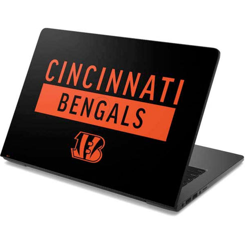 NFL Cincinnati Bengals Black Performance Series Dell Chromebook Skin