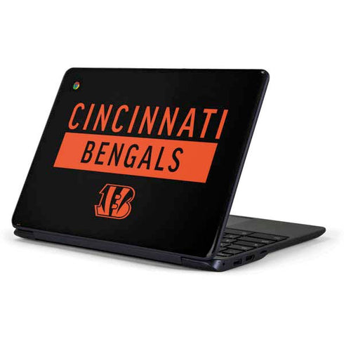 NFL Cincinnati Bengals Black Performance Series Samsung Chromebook Skin