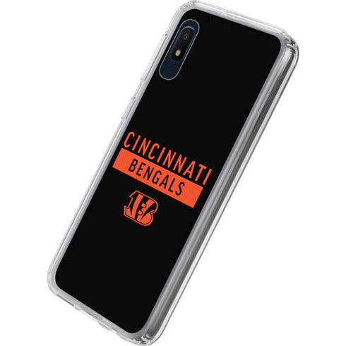 NFL Cincinnati Bengals Black Performance Series Galaxy A10e Clear Case