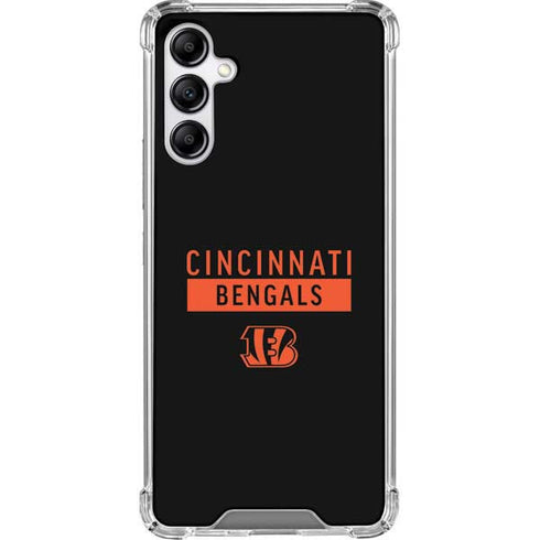 NFL Cincinnati Bengals Black Performance Series Galaxy A14 5G Clear Case