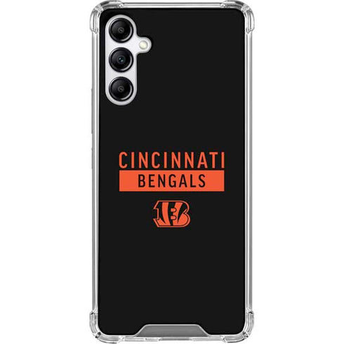 NFL Cincinnati Bengals Black Performance Series Galaxy A15 5G Clear Case