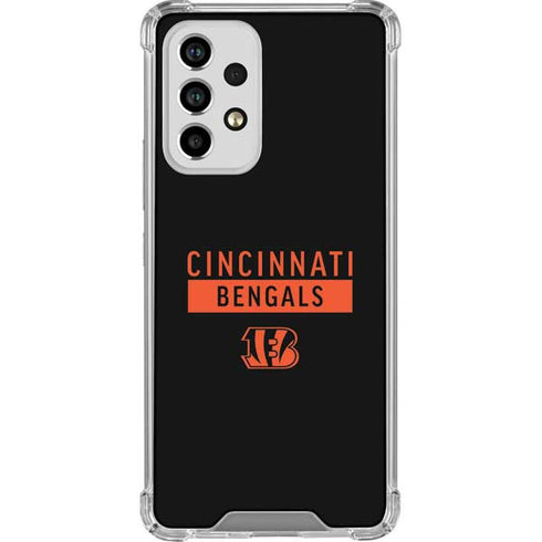 NFL Cincinnati Bengals Black Performance Series Galaxy A33 5G Clear Case