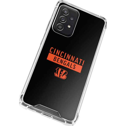 NFL Cincinnati Bengals Black Performance Series Galaxy A52 5G Clear Case