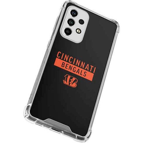 NFL Cincinnati Bengals Black Performance Series Galaxy A53 5G Clear Case