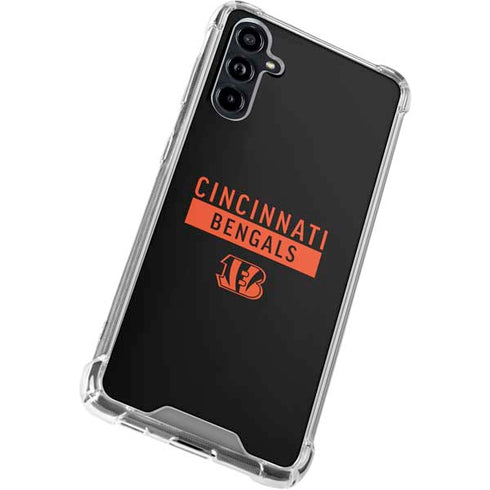 NFL Cincinnati Bengals Black Performance Series Galaxy A54 5G Clear Case