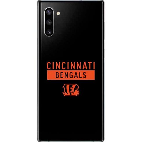 NFL Cincinnati Bengals Black Performance Series Galaxy Note 10 Skin