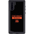 NFL Cincinnati Bengals Black Performance Series Galaxy Note 10 Waterproof Case