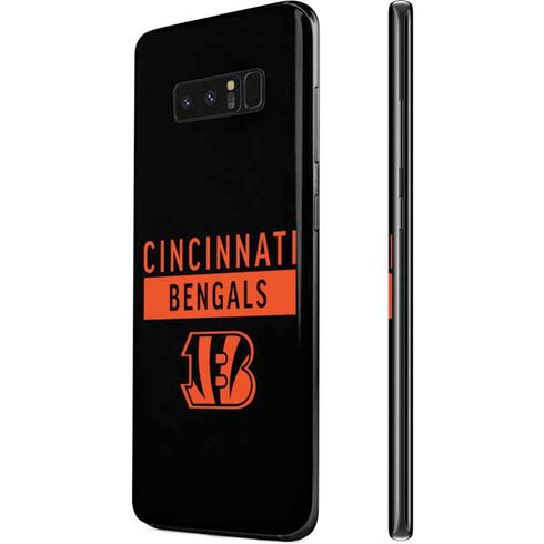 NFL Cincinnati Bengals Black Performance Series Galaxy Note 8 Skin