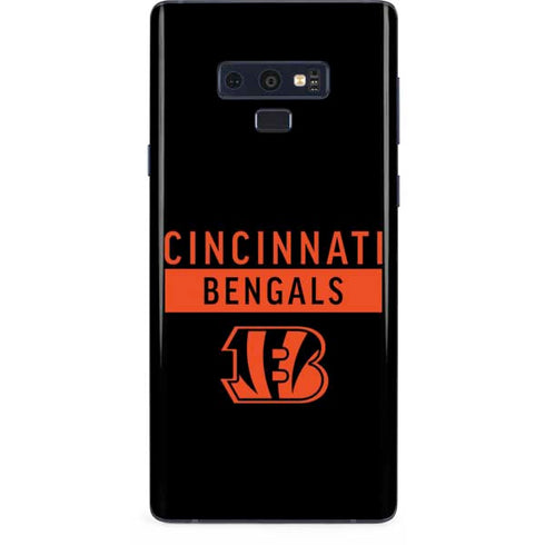 NFL Cincinnati Bengals Black Performance Series Galaxy Note 9 Skin