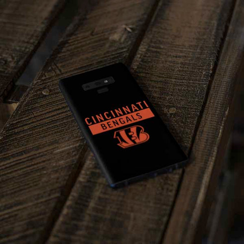 NFL Cincinnati Bengals Black Performance Series Galaxy Note 9 Skin