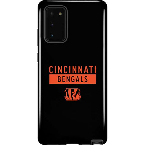 NFL Cincinnati Bengals Black Performance Series Galaxy Note20 5G Pro Case