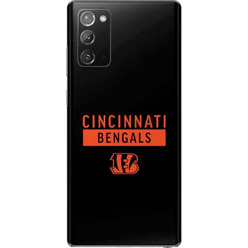 NFL Cincinnati Bengals Black Performance Series Galaxy Note20 5G Skin