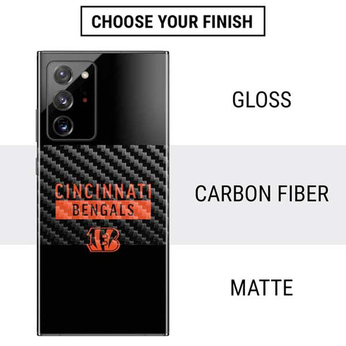 NFL Cincinnati Bengals Black Performance Series Galaxy Note20 Ultra 5G Skin