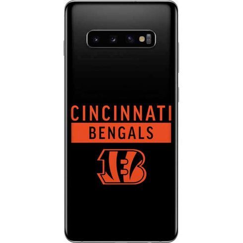 NFL Cincinnati Bengals Black Performance Series Galaxy S10 Plus Skin