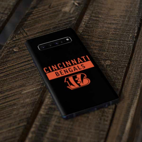 NFL Cincinnati Bengals Black Performance Series Galaxy S10 Skin
