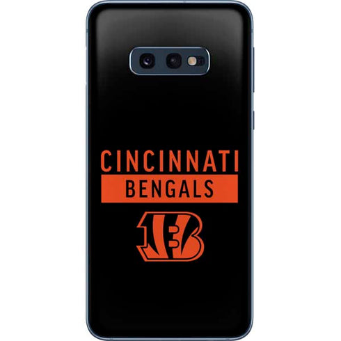 NFL Cincinnati Bengals Black Performance Series Galaxy S10e Skin