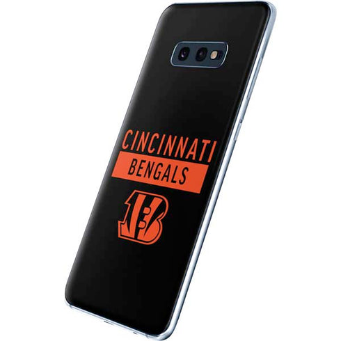 NFL Cincinnati Bengals Black Performance Series Galaxy S10e Skin