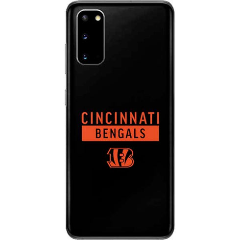 NFL Cincinnati Bengals Black Performance Series Galaxy S20 Skin