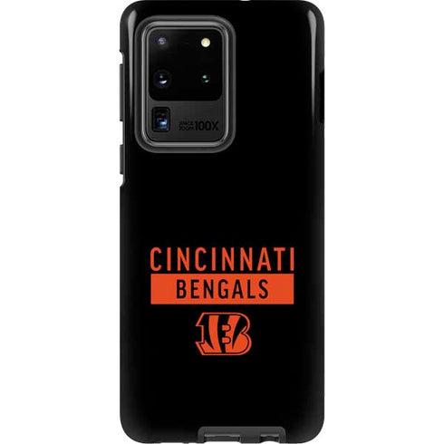NFL Cincinnati Bengals Black Performance Series Galaxy S20 Ultra 5G Pro Case