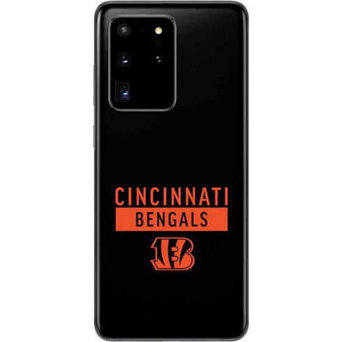 NFL Cincinnati Bengals Black Performance Series Galaxy S20 Ultra 5G Skin