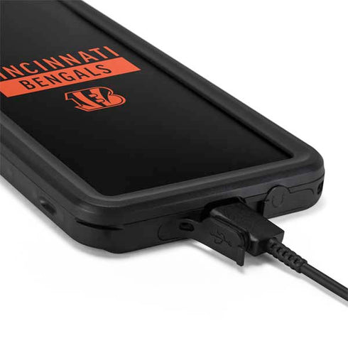NFL Cincinnati Bengals Black Performance Series Galaxy S20 Waterproof Case