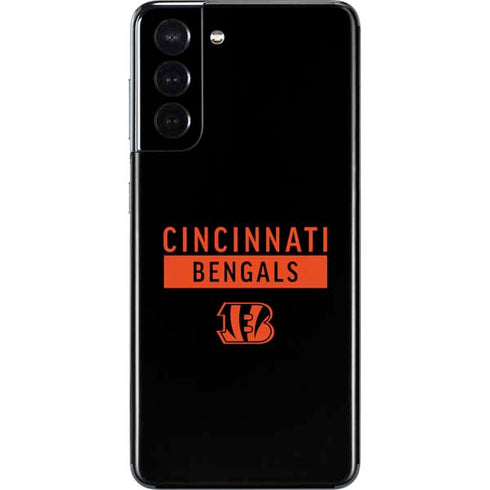 NFL Cincinnati Bengals Black Performance Series Galaxy S21 5G Skin