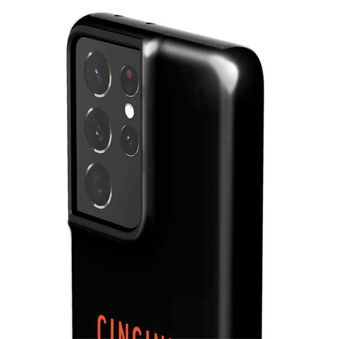 NFL Cincinnati Bengals Black Performance Series Galaxy S21 Ultra 5G Pro Case