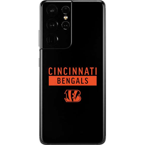 NFL Cincinnati Bengals Black Performance Series Galaxy S21 Ultra 5G Skin