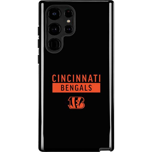 NFL Cincinnati Bengals Black Performance Series Galaxy S22 Ultra Pro Case