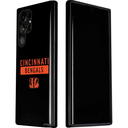 NFL Cincinnati Bengals Black Performance Series Galaxy S22 Ultra Pro Case