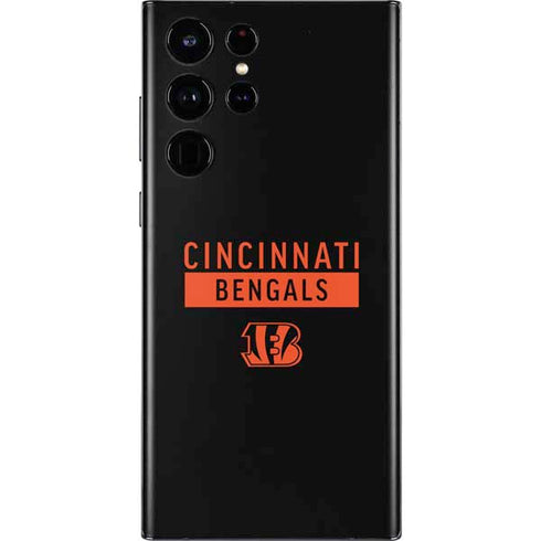 NFL Cincinnati Bengals Black Performance Series Galaxy S22 Ultra Skin