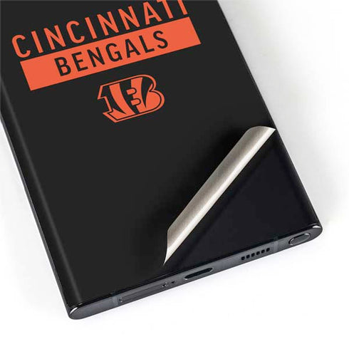 NFL Cincinnati Bengals Black Performance Series Galaxy S22 Ultra Skin