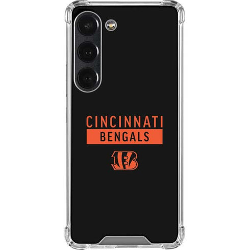 NFL Cincinnati Bengals Black Performance Series Galaxy S23 Clear Case