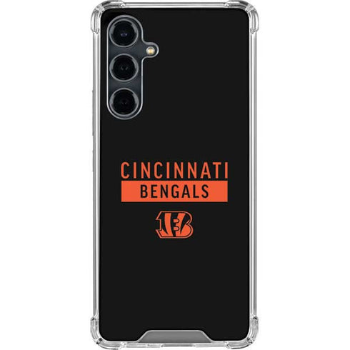 NFL Cincinnati Bengals Black Performance Series Galaxy S23 FE Clear Case