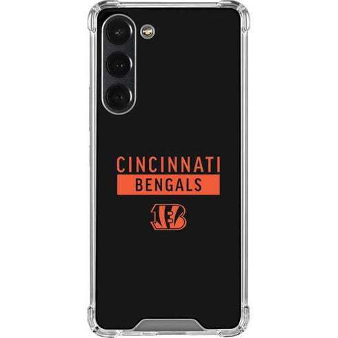 NFL Cincinnati Bengals Black Performance Series Galaxy S23 Plus Clear Case