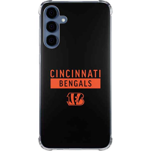 NFL Cincinnati Bengals Black Performance Series Galaxy S24 Clear Case