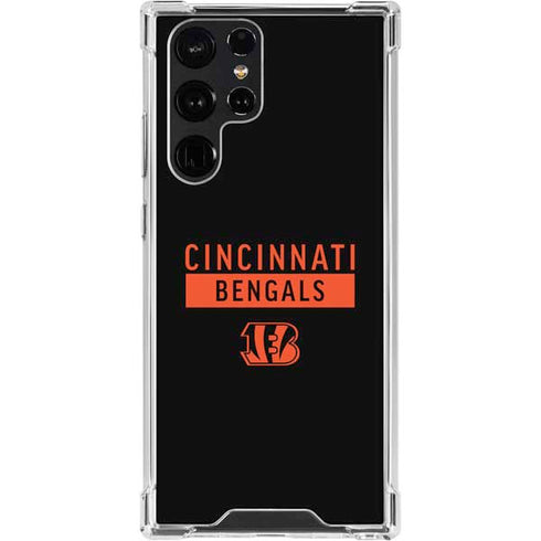 NFL Cincinnati Bengals Black Performance Series Galaxy S24 Ultra Clear Case