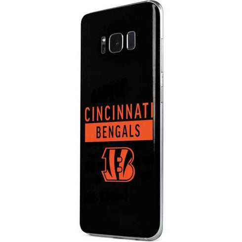 NFL Cincinnati Bengals Black Performance Series Galaxy S8 Plus Skin