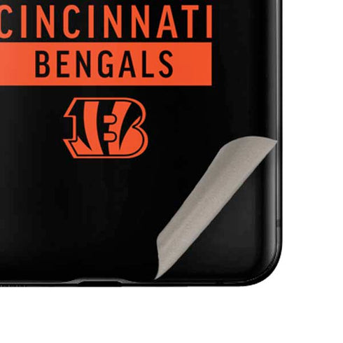 NFL Cincinnati Bengals Black Performance Series Galaxy Z Flip Skin