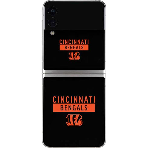 NFL Cincinnati Bengals Black Performance Series Galaxy Z Flip3 5G Skin